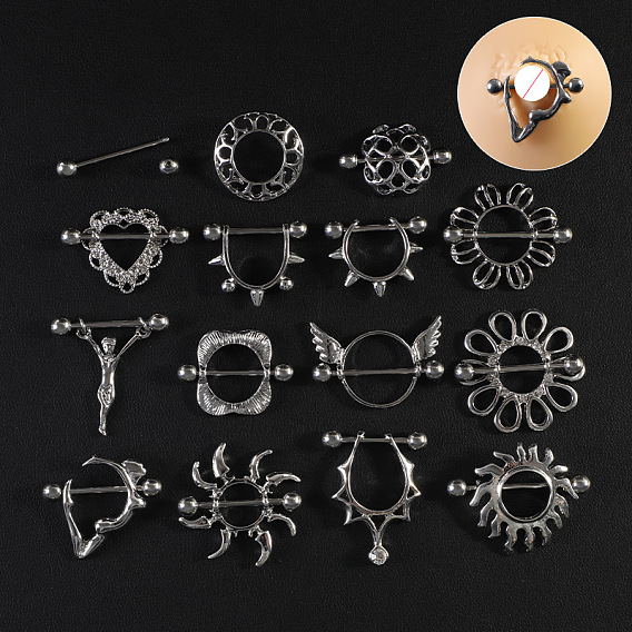 316l хирургические кольца для сосков из нержавеющей стали