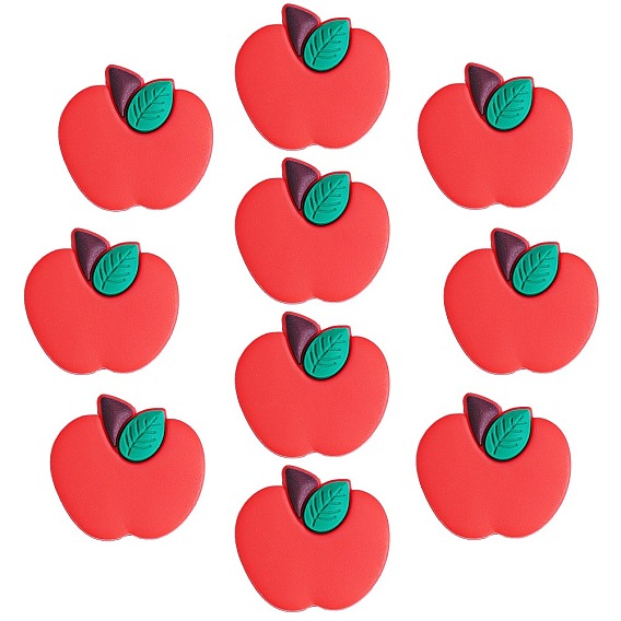 10 шт силиконовые бусины, изготовление ожерелий и браслетов своими руками, яблоко