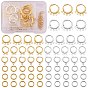 12Pcs 6 Style Brass Leverback & 4Pcs 2 Color Hoop Earring Findings, with Horizontal Loop and 60Pcs Jump Rings