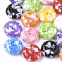 Resin Beads, Imitation Gemstone Chips Style, Flat Round