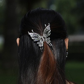 Butterfly Hair Clip for Women, Shark Clip for Back of Head - Cold Wind, Liquid Butterfly Hairpin