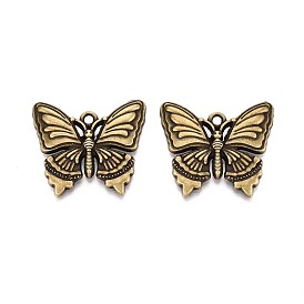 Сплавочные подвески тибетского стиля, бабочка, без кадмия и без свинца