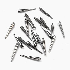 Тибетский стиль сплава шипованные подвески, без свинца и без кадмия, 34x4.5x4.5 мм, Отверстие : 3 мм , около 645 шт / 1000 г