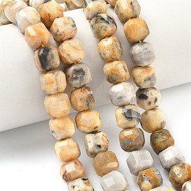 Природные сумасшедший агат бисер нитей, граненый стол, вырезанный куб