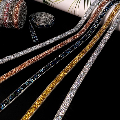 Glitter Resin Hotfix Rhinestone(Hot Melt Adhesive On The Back), Rhinestone Trimming, Costume Accessories