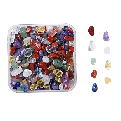 100G 7 Style Natural Mixed Gemstone Beads, Chip