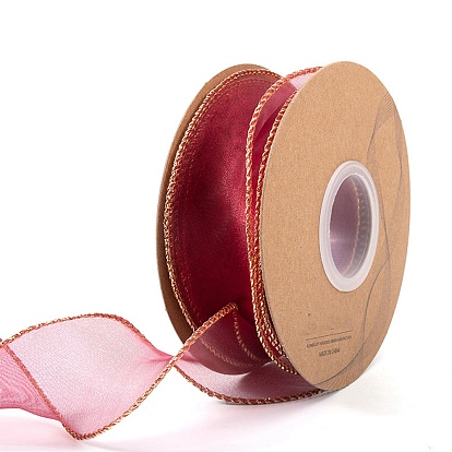 Polyester Organza Ribbon, for Gift Wrapping, Bow Tie Making, Flat