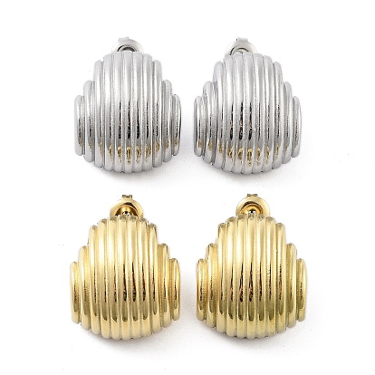 304 Stainless Steel Stud Earrings, Teardrop