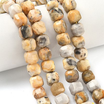 Природные сумасшедший агат бисер нитей, граненый стол, вырезанный куб