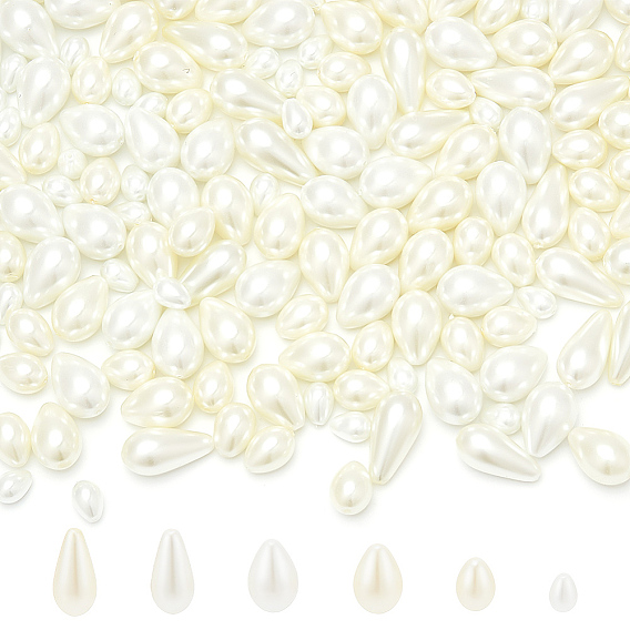 160 шт 6 стиль стеклянные жемчужные бусины, слеза