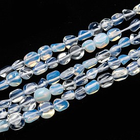 Perles opalite strand, nuggets, pierre tombée