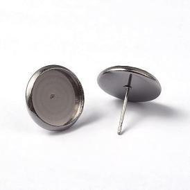 304 Stainless Steel Stud Earring Settings