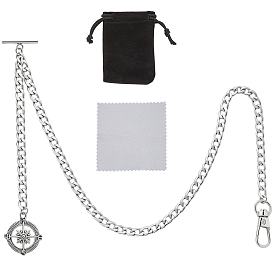 3Piezas de decoraciones colgantes de aluminio, Con colgantes de aleación, bolsas de terciopelo con cordón y paño para pulir plata.