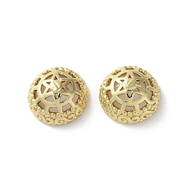 Шапочки и конусы для бусин, латунные, долговечный, стойки покрытие, полукруглый