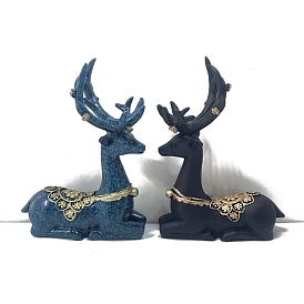 Украшения из смолы в виде пятнистого оленя, для украшения рабочего стола домашнего офиса