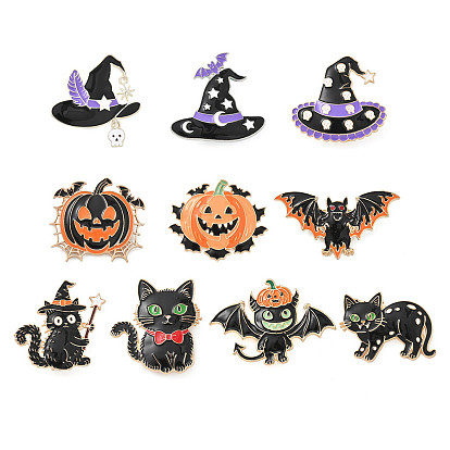 Эмалированные булавки на Хэллоуин, булавки из сплава для лацканов одежды рюкзака