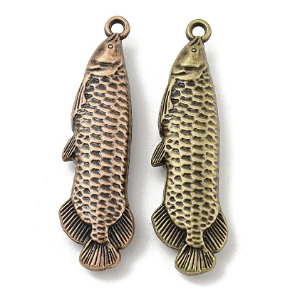 Сплавочные подвески тибетского стиля, форма рыбы