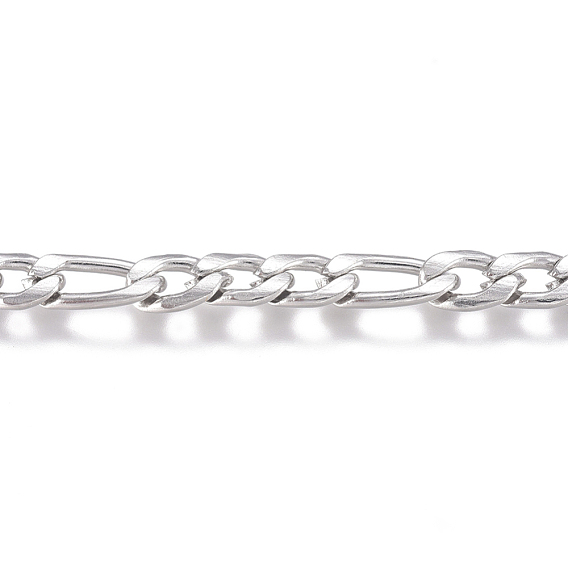 201 Stainless Steel Chain, Figaro Chains, Unwelded