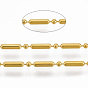 Brass Ball Chains, Ball & Bar Chains, Long-Lasting Plated, Soldered, with Spool, Cadmium Free & Lead Free