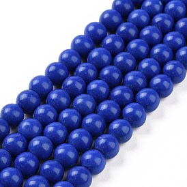 Natural Lapis Lazuli Dyed Round Bead Strands