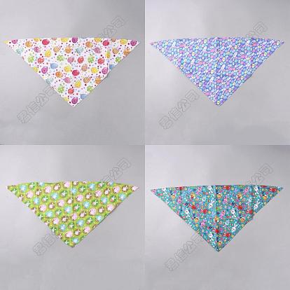 4Pcs 4 Styles Triangle Polyester Pet Handkerchi, Pet Supplies