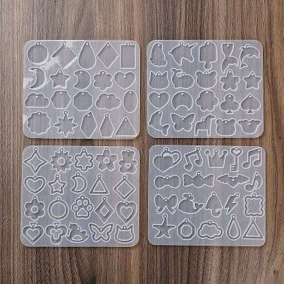 Серьги с животными, подвески, силуэт своими руками, силиконовая форма, формы для литья смолы, для уф-смолы, изготовление изделий из эпоксидной смолы