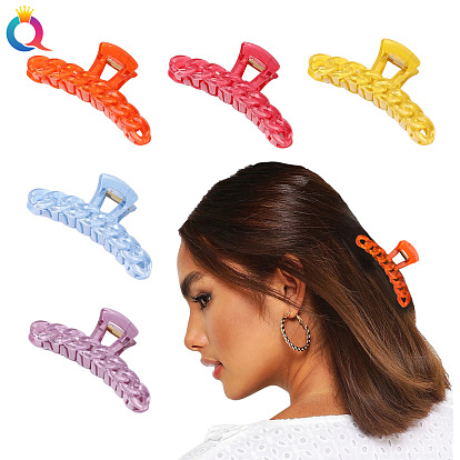 Shark Hair Clip Chain for Styling - Reverse Spray Painted Fish Clamp Accessory