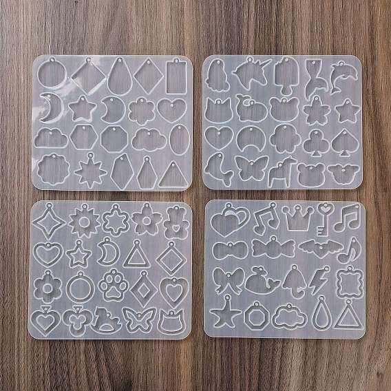 Серьги с животными, подвески, силуэт своими руками, силиконовая форма, формы для литья смолы, для уф-смолы, изготовление изделий из эпоксидной смолы