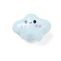 Perles de porcelaine à la main imprimés, nuage souriant