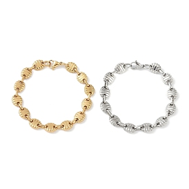 201 Stainless Steel Coffee Bean Chain Bracelets for Women Men