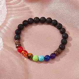 Браслеты из натуральных камней и бусин для женщин, со смолой имитация янтарных бисер