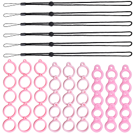 6 регулируемый ремешок на шею из полиэстера, для ручки, телефон, держатель значка, с силиконовой подвеской в стиле 3