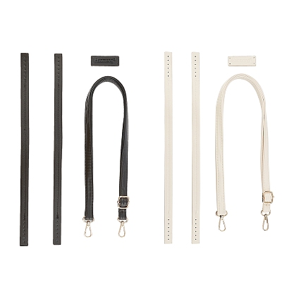 CHGCRAFT PU Leather Bag Tapes & Tags, with Imitation Leather Bag Handles, Bag Replacement Acessories