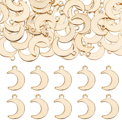 100 шт. 304 подвески из нержавеющей стали, луна