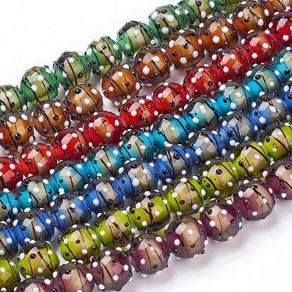Handmade Lampwork Beads Strands, Round