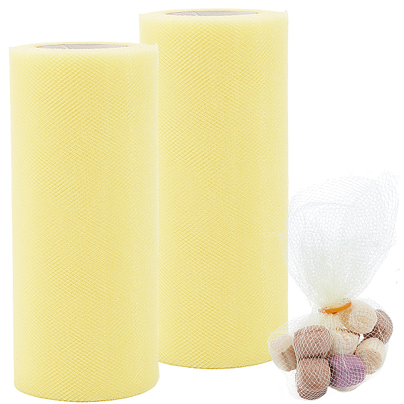 Rubans en polyester à mailles décoratives, tissu de tulle, Tissu à carreaux en tulle pour la fabrication de jupe