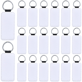 20 шт. прямоугольные подвески из цинкового сплава, с ПУ кожаный