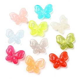 Transparent Acrylic Beads,  Butterfly
