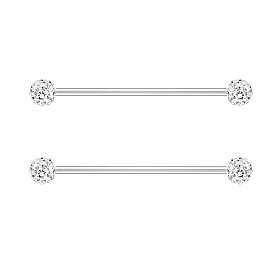 316l хирургические серьги-стержни из нержавеющей стали для хрящей