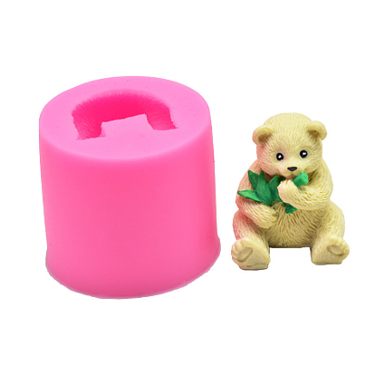 DIY Silicone Molds, Fondant Molds, Resin Casting Molds, for Chocolate, Candy, UV Resin & Epoxy Resin Craft Making, Bear