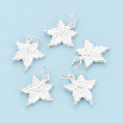 925 стерлингов серебряные подвески, кленовый лист подвески