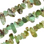 Natural Chrysoprase Beads Strands, Nuggets, Top Drilled