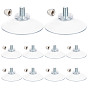 12 Sets Silicone Strong Suction Cup Holders, with Iron M6 Cap Nut, Bathroom Kitchen Shelf Accessories