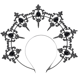 Пластиковые резинки для волос в форме короны богини, аксессуары для волос для женщин и девочек, украшение свадебной вечеринки