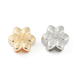 Ccb пластиковые европейские бусины, бусины с большим отверстием, цветок