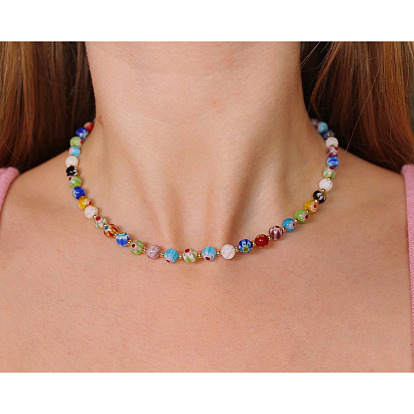 Круглые бусины-лэмпворк ручной работы с изображением сглаза, золотые