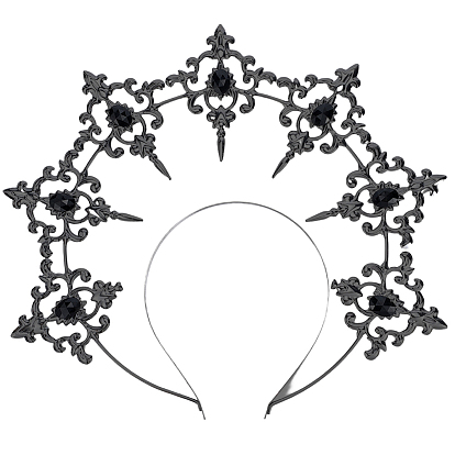 Пластиковые резинки для волос в форме короны богини, аксессуары для волос для женщин и девочек, украшение свадебной вечеринки