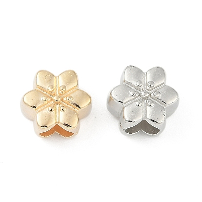 Ccb пластиковые европейские бусины, бусины с большим отверстием, цветок