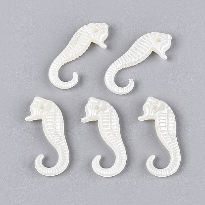 Абс пластмассовые жемчужные подвески, морской конек