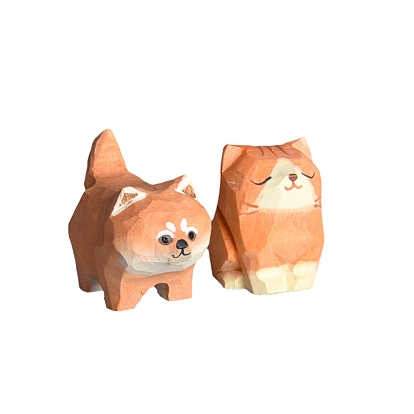 Деревянные резные украшения для витрин, фигурка украшение домашнего офиса